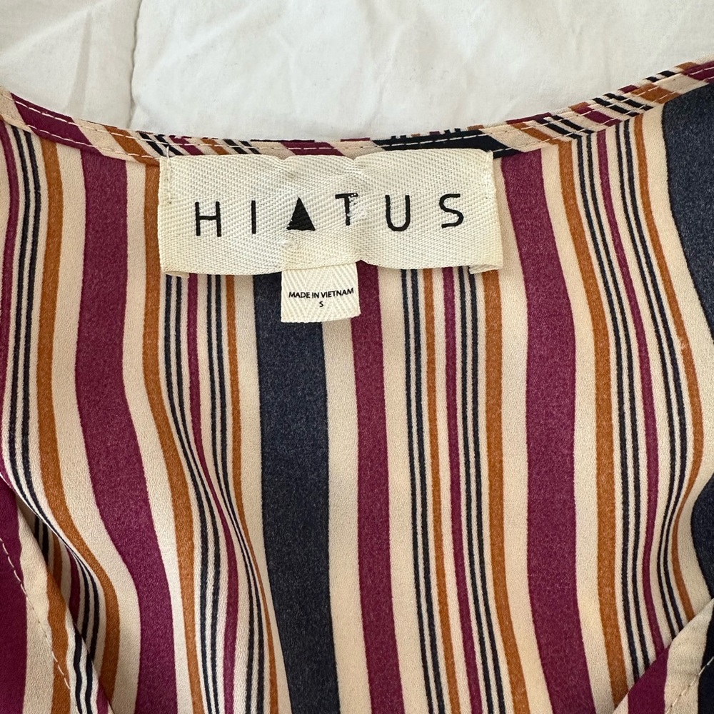 Hiatus striped tie top, size S - Picture 2 of 4